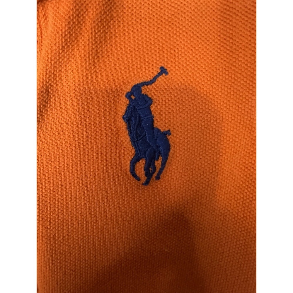 Ralph Lauren 2 Rompers Lot Yellow White Collared And Orange and Navy Long Sleeve - Picture 11 of 14